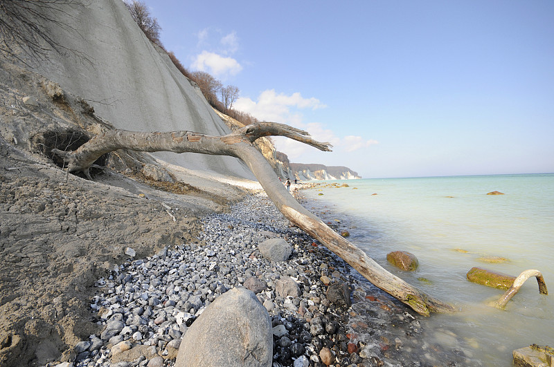 波罗的海海岸线白垩岩Insel R&#252;gen(德国)